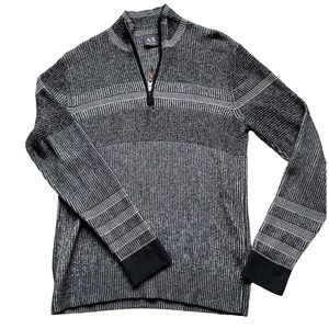 ARMANI EXCHANGE Wool Blend Pullover Quarter Zip Sweater